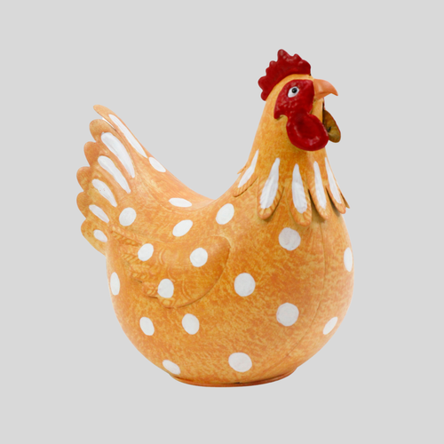 Fat Sitting Hen Lrg Orange