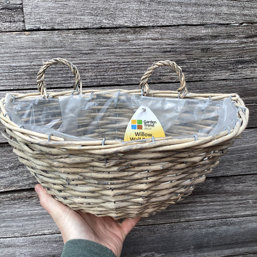 Willow Basket Wall Hang 37cm