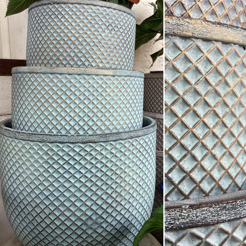 Axia Egg Pot Green Copper Med