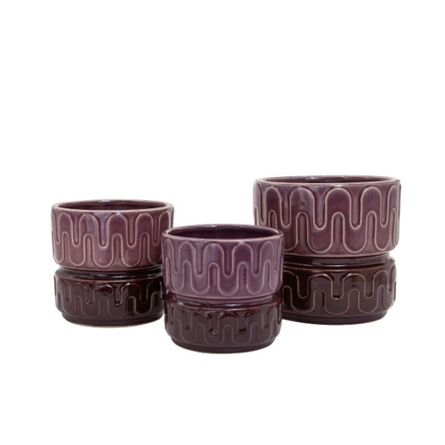 Groovy Planter Mulberry Lrg