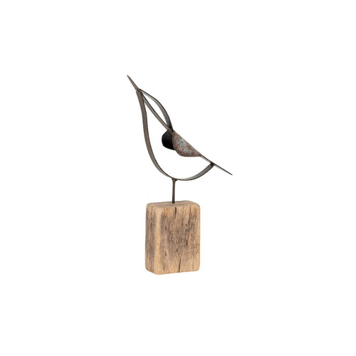 Timber & Rust Kingfisher Statue Med