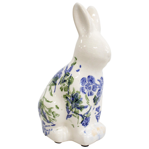 Ceramic Rabbit Botanicals Blue