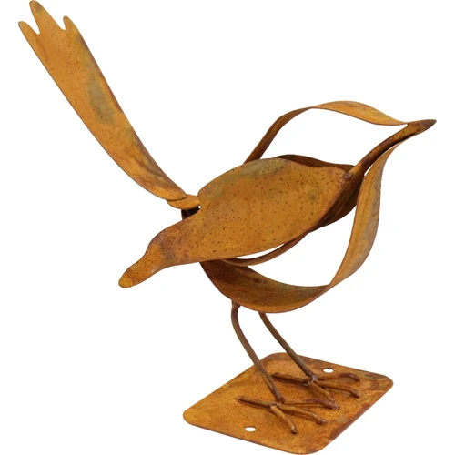 Rusty Wren Statue