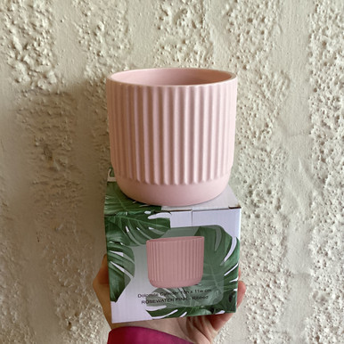 Dol Cylinder Ribbed White 10H