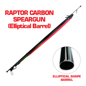Raptor Carbon Speargun, 120 cm (Elliptical Barrel)