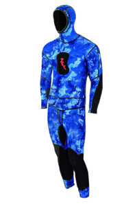 Ambush Shark Camo 2-piece Wetsuit, 1.5 mm Women, Blue Ambush Shark Camo 2-piece Wetsuit, 1.5 mm Women, Blue