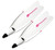 Kaudal Complete Fins - White Footpocket, White Blade with Pink Printout Kaudal Complete Fins - White Footpocket, White Blade with Pink Printout