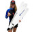 Kaudal Complete Fins - White Footpocket, White Blade with Blue Printout Kaudal Complete Fins - White Footpocket, White Blade with Blue Printout