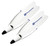 Kaudal Complete Fins - White Footpocket, White Blade with Blue Printout Kaudal Complete Fins - White Footpocket, White Blade with Blue Printout