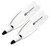Kaudal Complete Fins - White Footpocket, White Blade with Black Printout Kaudal Complete Fins - White Footpocket, White Blade with Black Printout