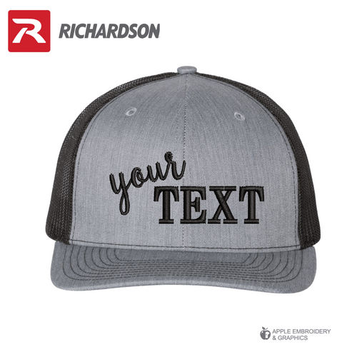 Richardson C112 Custom Personalize Text Embroidered Cap