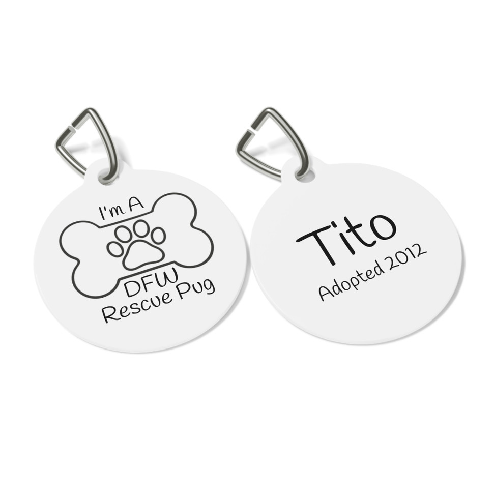 Custom Pet Tag for Dog Lovers, Personalized Dog ID Tags, Rescue Pet Tag, Cute Pet Accessories, Gift for Pet Adoption