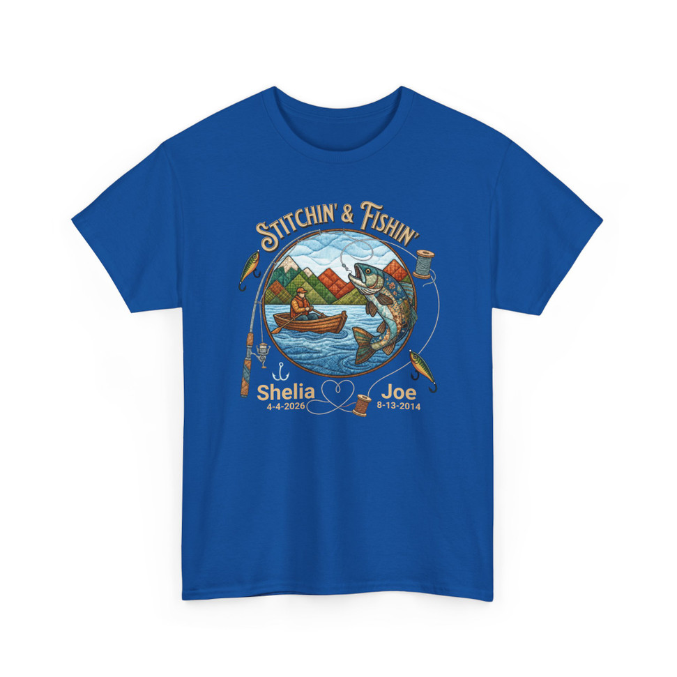 “Stitchin' & Fishin'” Commemorative Tee