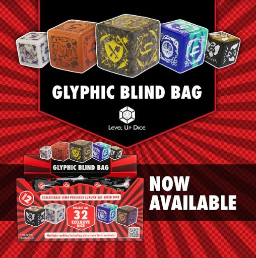 Level Up Dice Glyphic Blind Bag Series 2 Cerberus Games