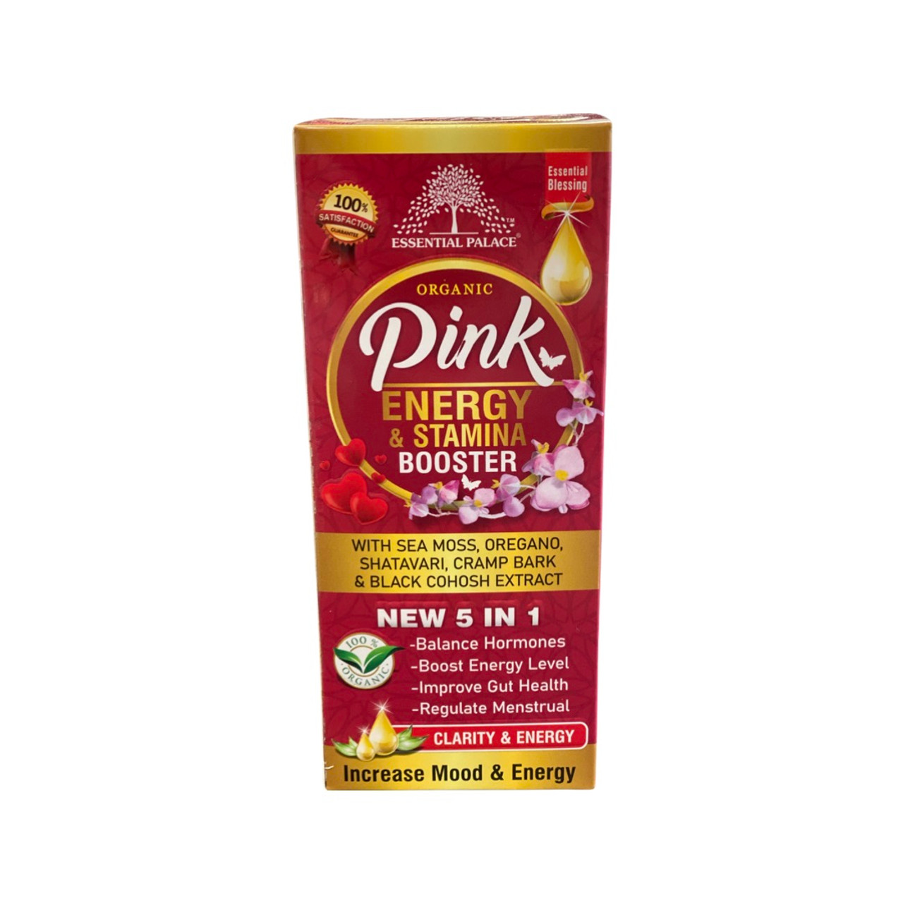 Pink Energy & Stamina Booster 8 Fl oz | Essential Palace