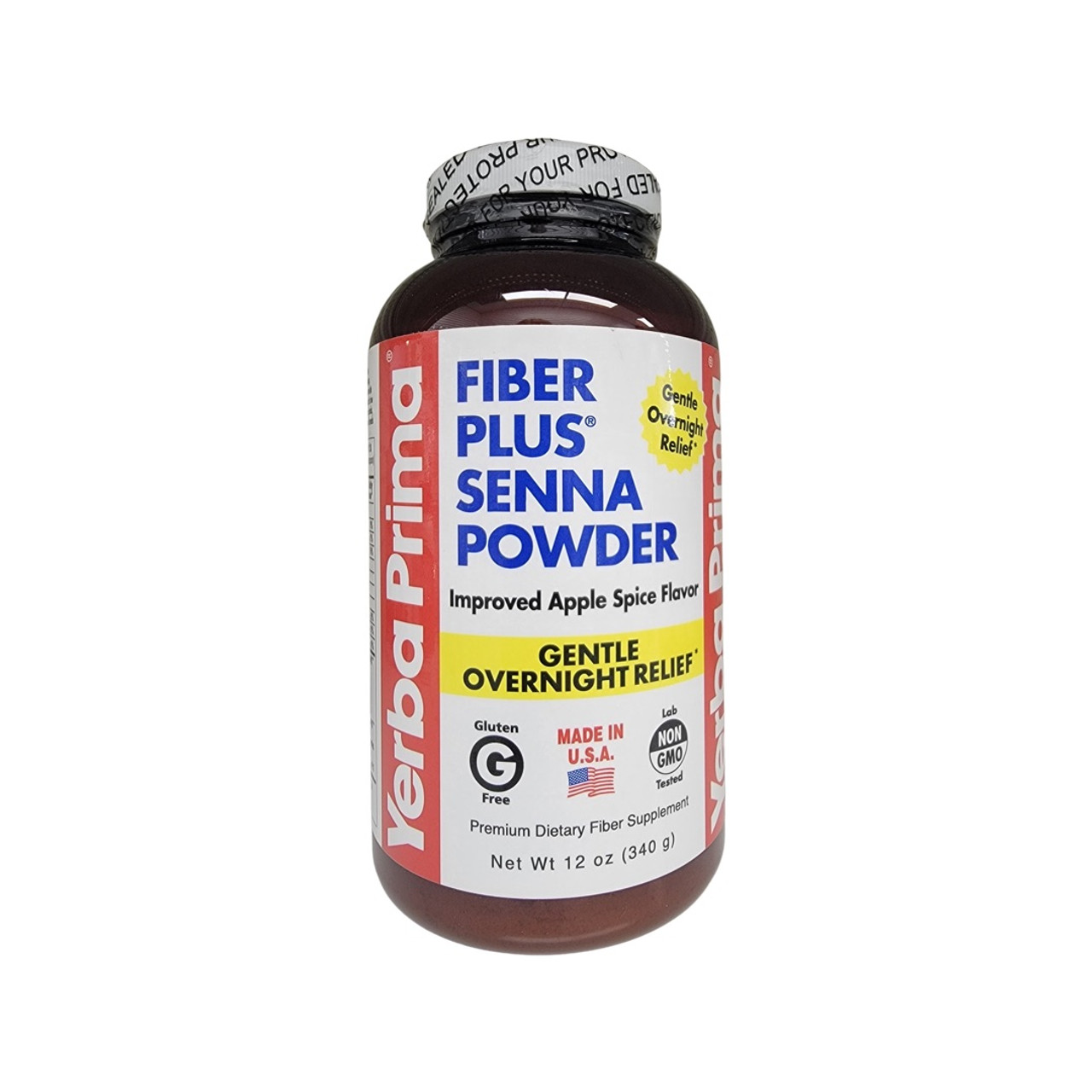 Yerba Prima Fiber Plus Senna Powder - 12 oz