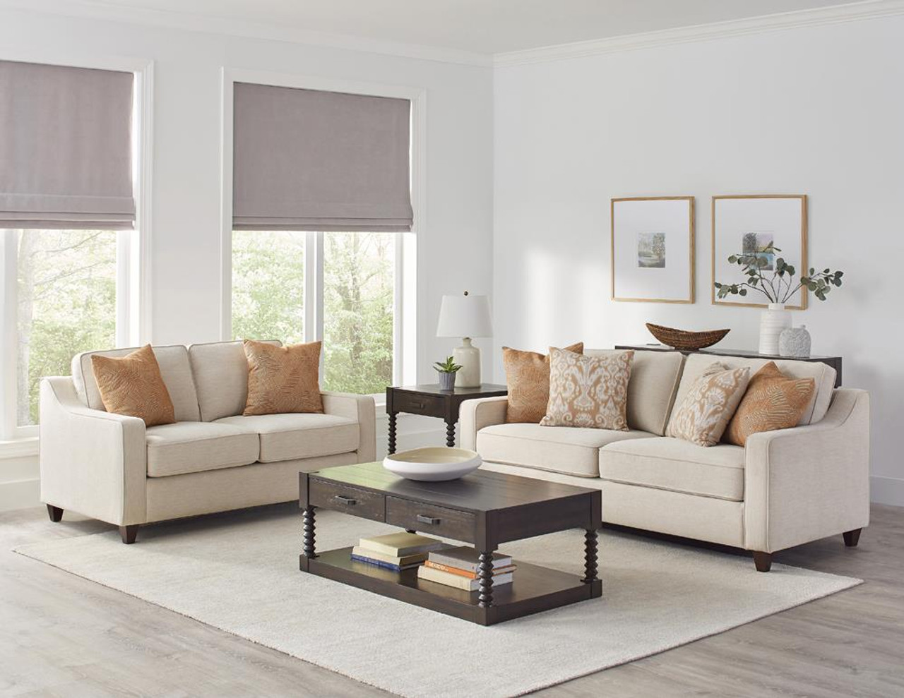 The Beige - 2pc (sofa+loveseat) - (552061-S2) available at Jake's  Furnishings serving Lincoln, IL.