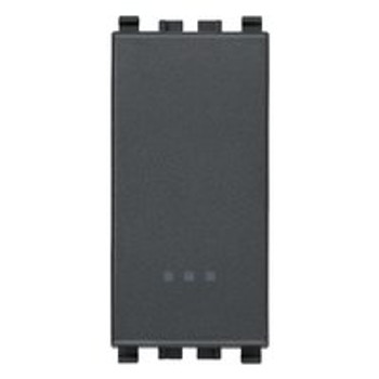Rectangle grey 1P 6AX 2-Way Switch . smooth blank front switch on a white background Rectangle grey 1P 6AX 2-Way Switch . smooth blank front switch on a white background