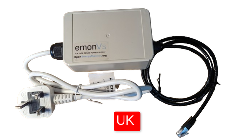 emonVS Power Supply: UK Plug