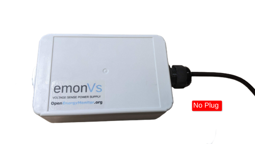 emonVS Power Supply: No Plug