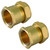 Pair of 3/4" to 28mm female iron couplers (for DN20 heat meter)