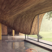 Whole project fabrications in bent wood by Pure Timber LLC