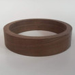 Banjo rim in walnut shown coarse turned