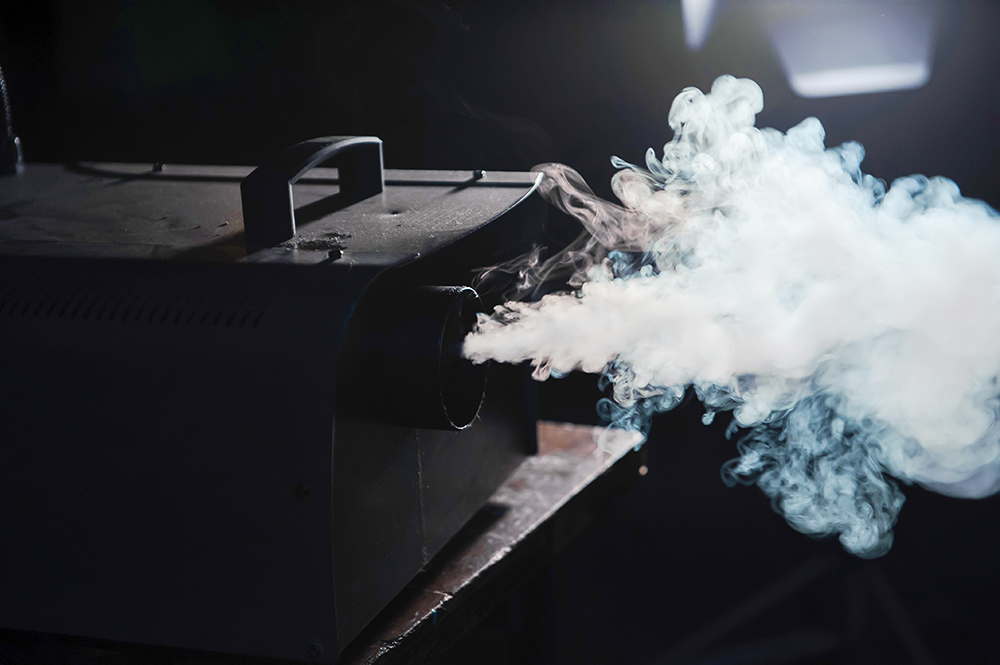 This is what a fog fluid machine looks like, if you somehow managed to never see one.