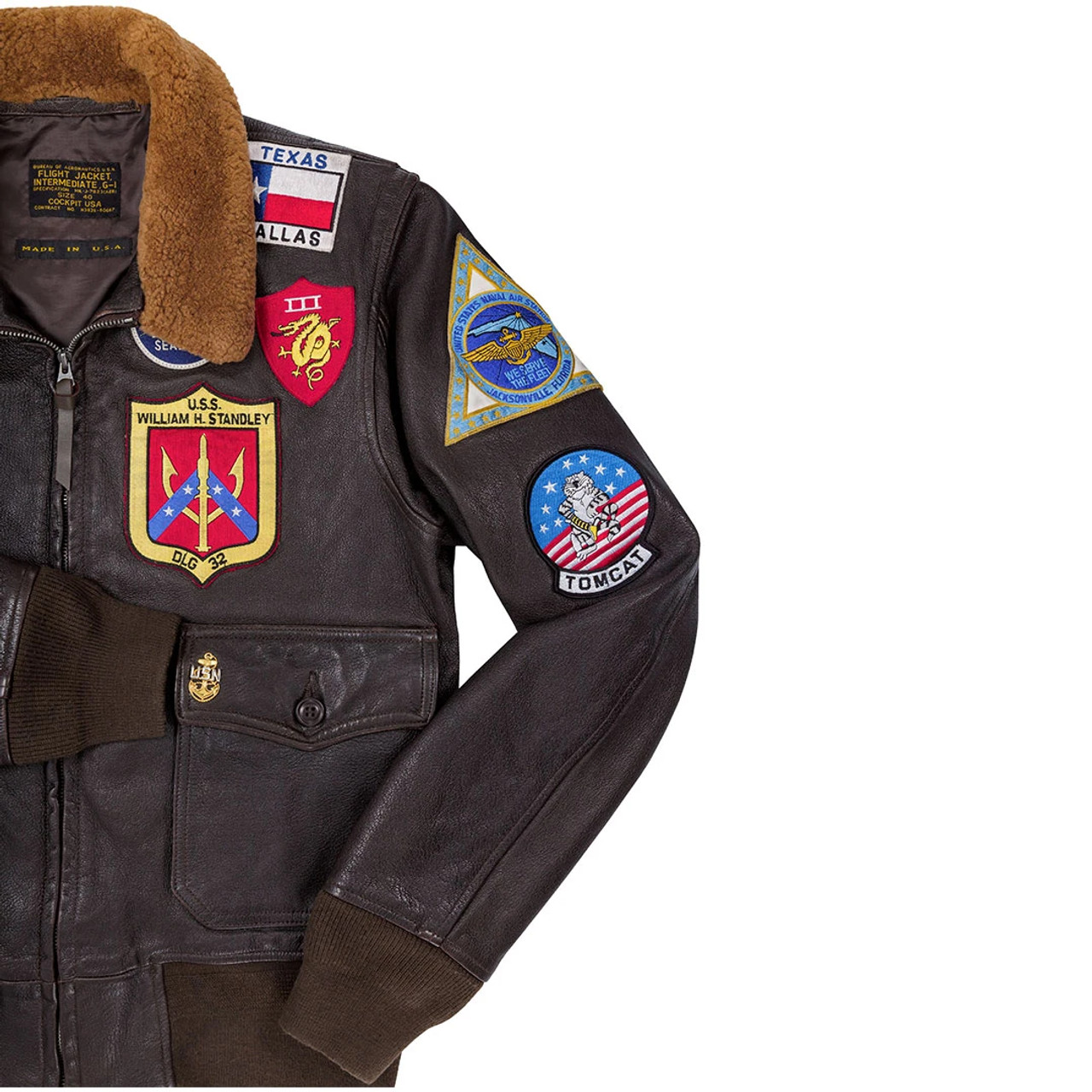 満点の トップガン Cockpit 新品 キッズ Jacket G-1 Kids USA トップス