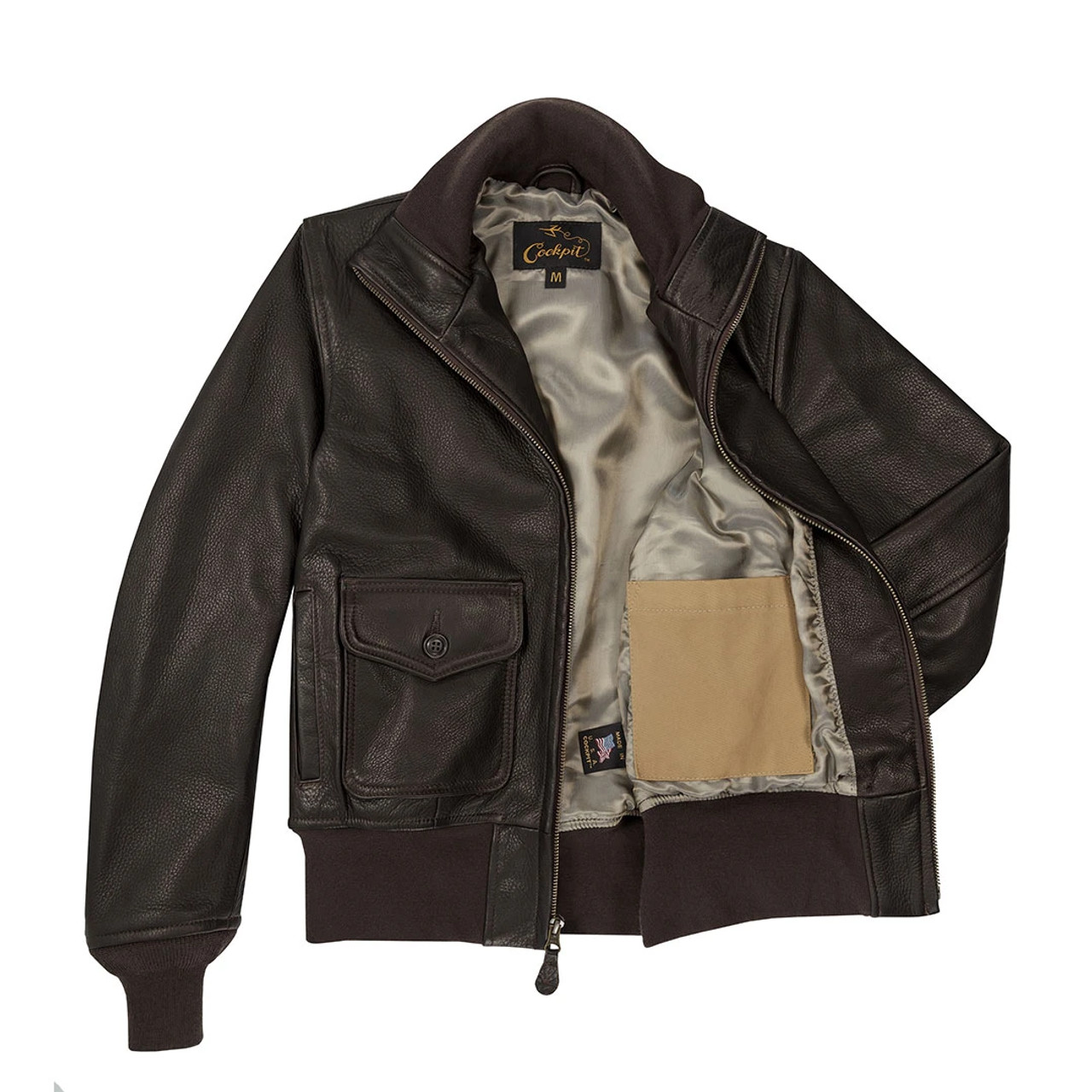 Cockpit USA“The Amelia Jacket”女式皮夹克美国制造