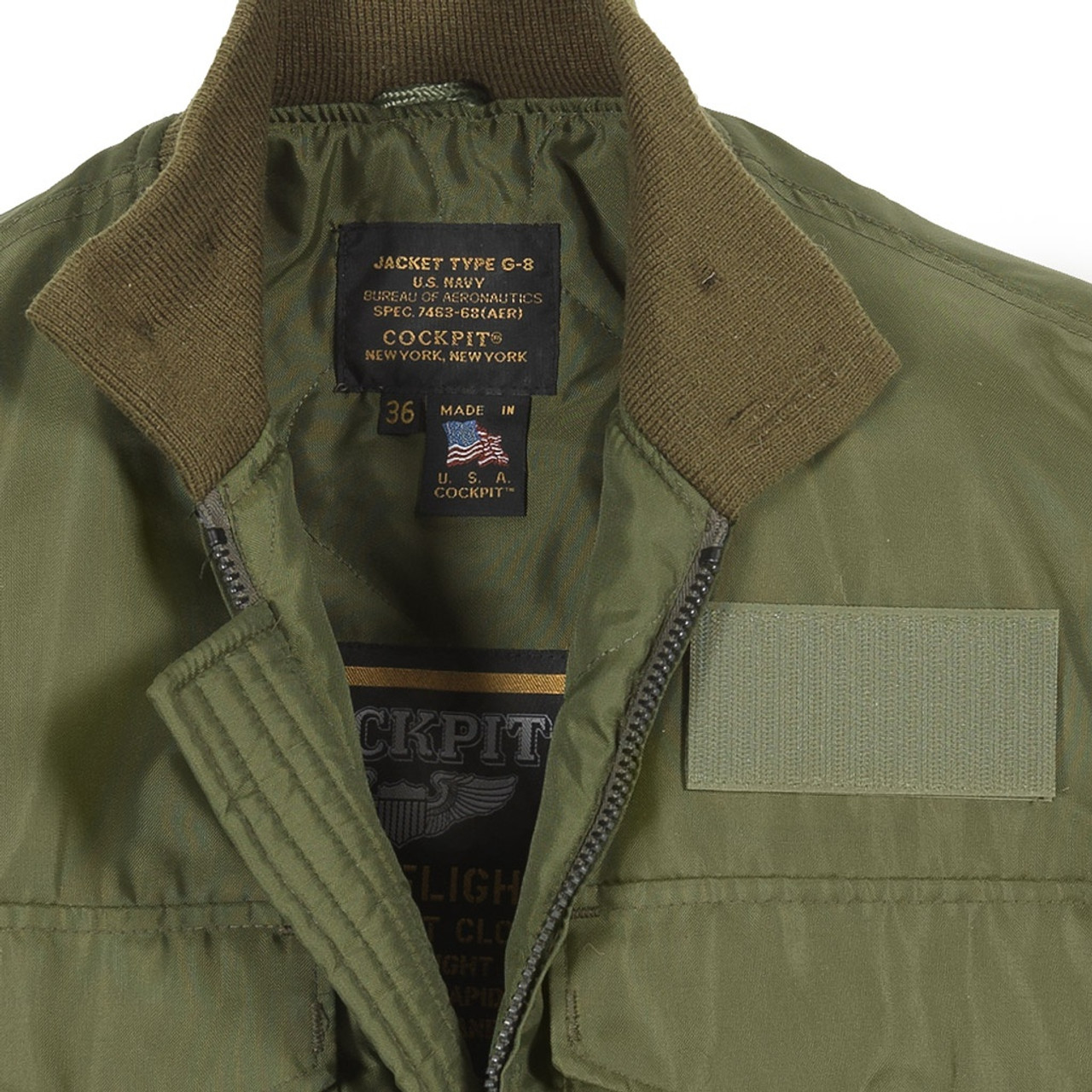 Cockpit USA WEP USN USMC Jacket Olive USA Made