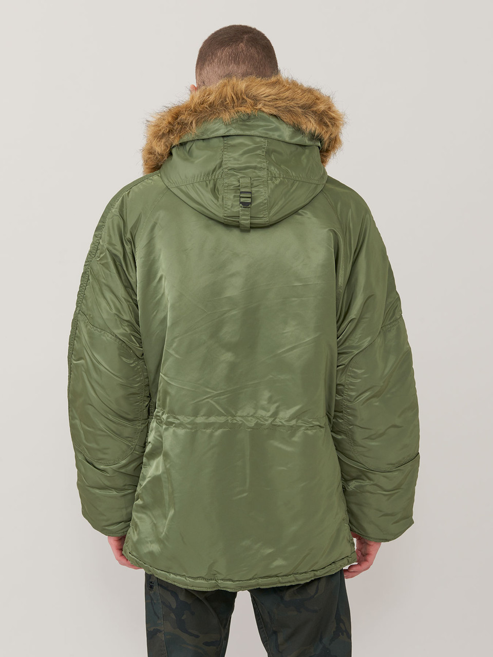 Alpha Industries n-3b 長版極寒派克大衣鼠尾草綠色