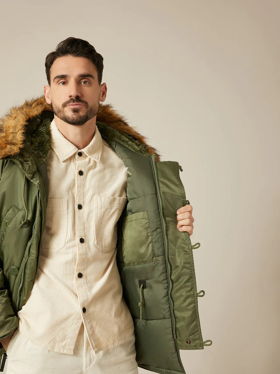 Alpha Industries N-3B Parka Long Extreme Cold Weather Sage Green