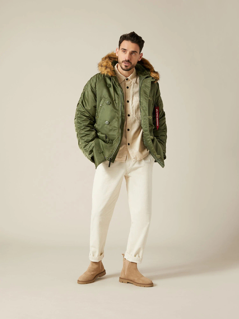 Alpha Industries N-3B Parka Long Extreme Cold Weather Sage Green
