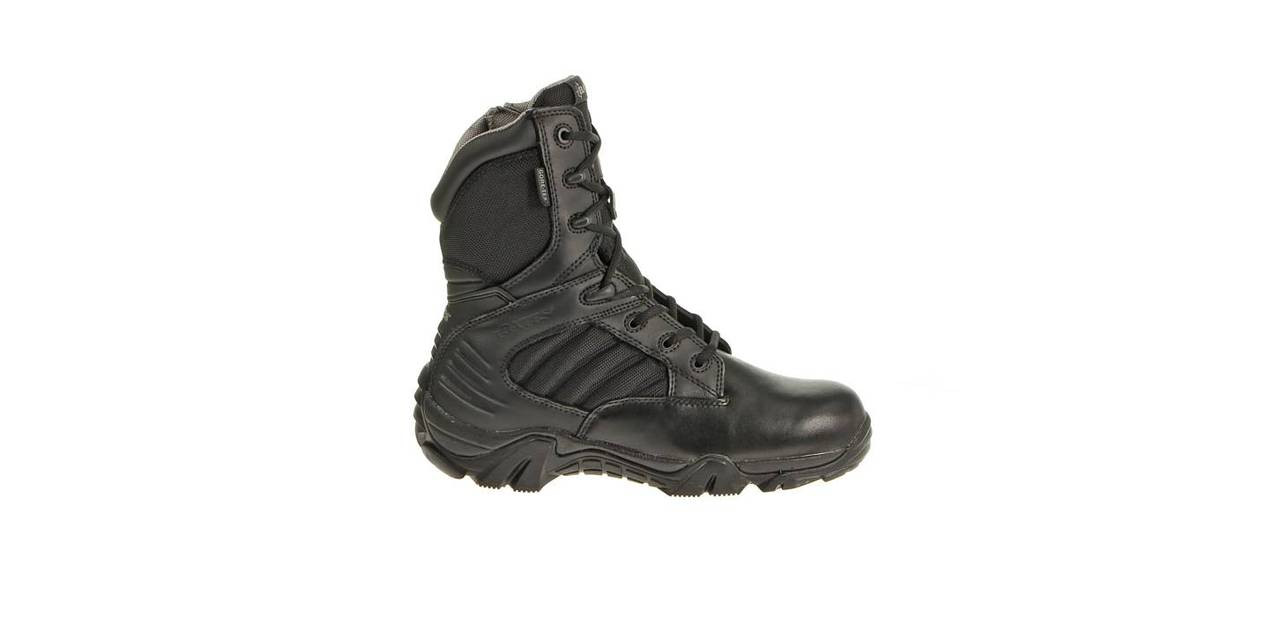 Bates Maneuver Bota impermeable con cremallera lateral para hombre, color  negro