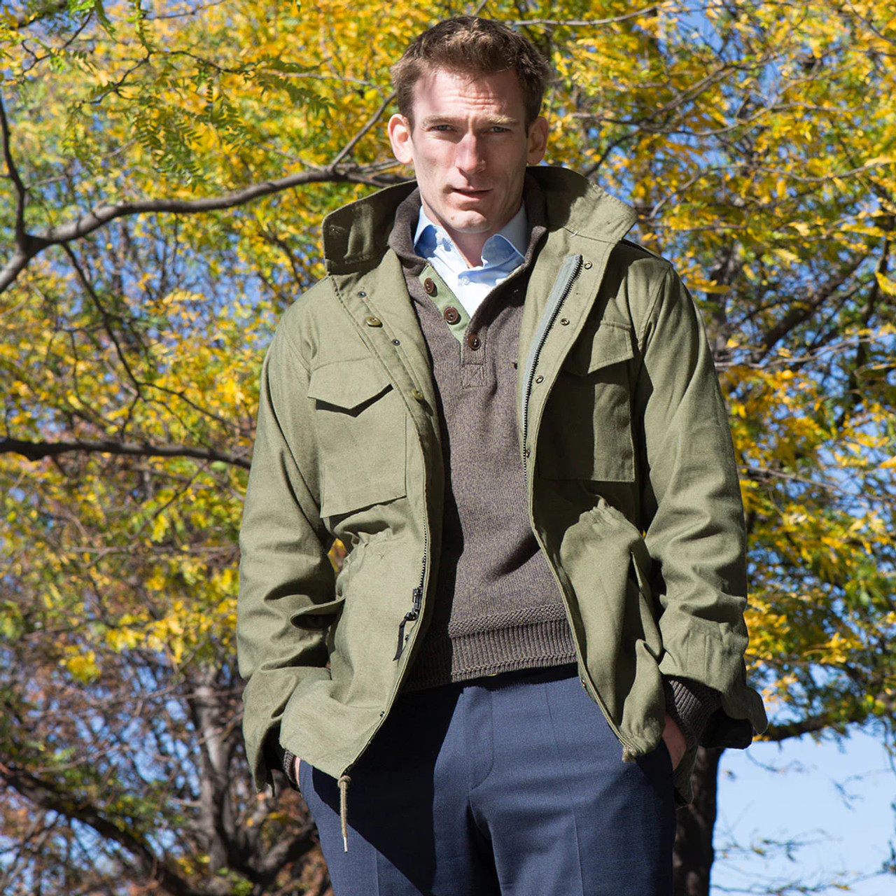 ALPHA M-65 FIELD JACKET Olive アメリカ製 US