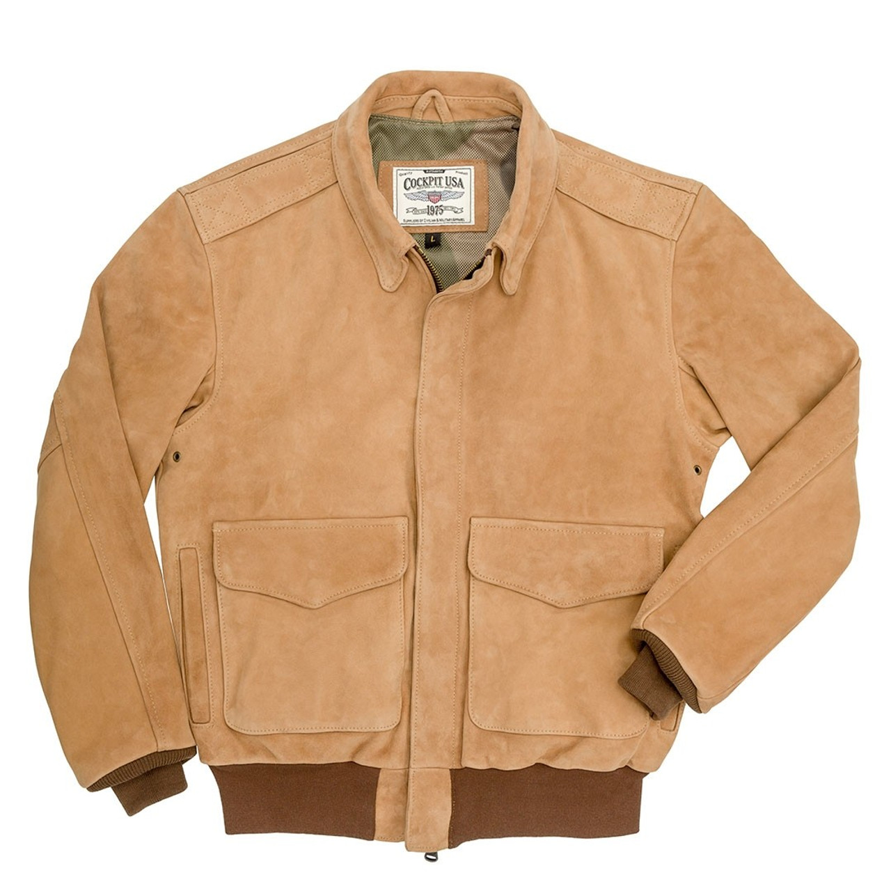 TYPE A-2 flight jacket brown suede U.S.A身幅57cm