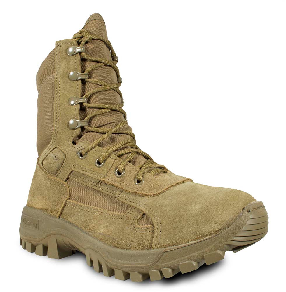 MCRAE T1 Coyote Combat Boots Mens 9.5 R Brown Military Tactical Hot Weather Boot Amazon.com: MCRAE Men main image 3