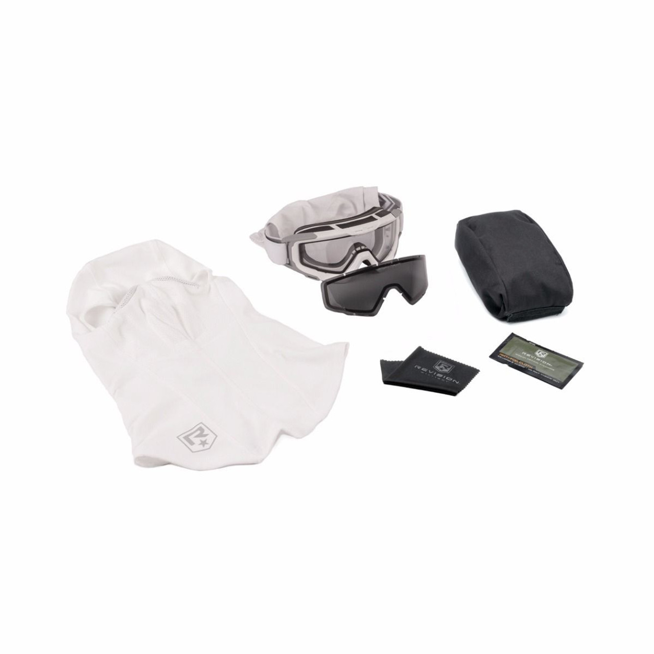 Revisione del sistema di occhiali militari Snowhawk: kit militare americano  bianco con passamontagna