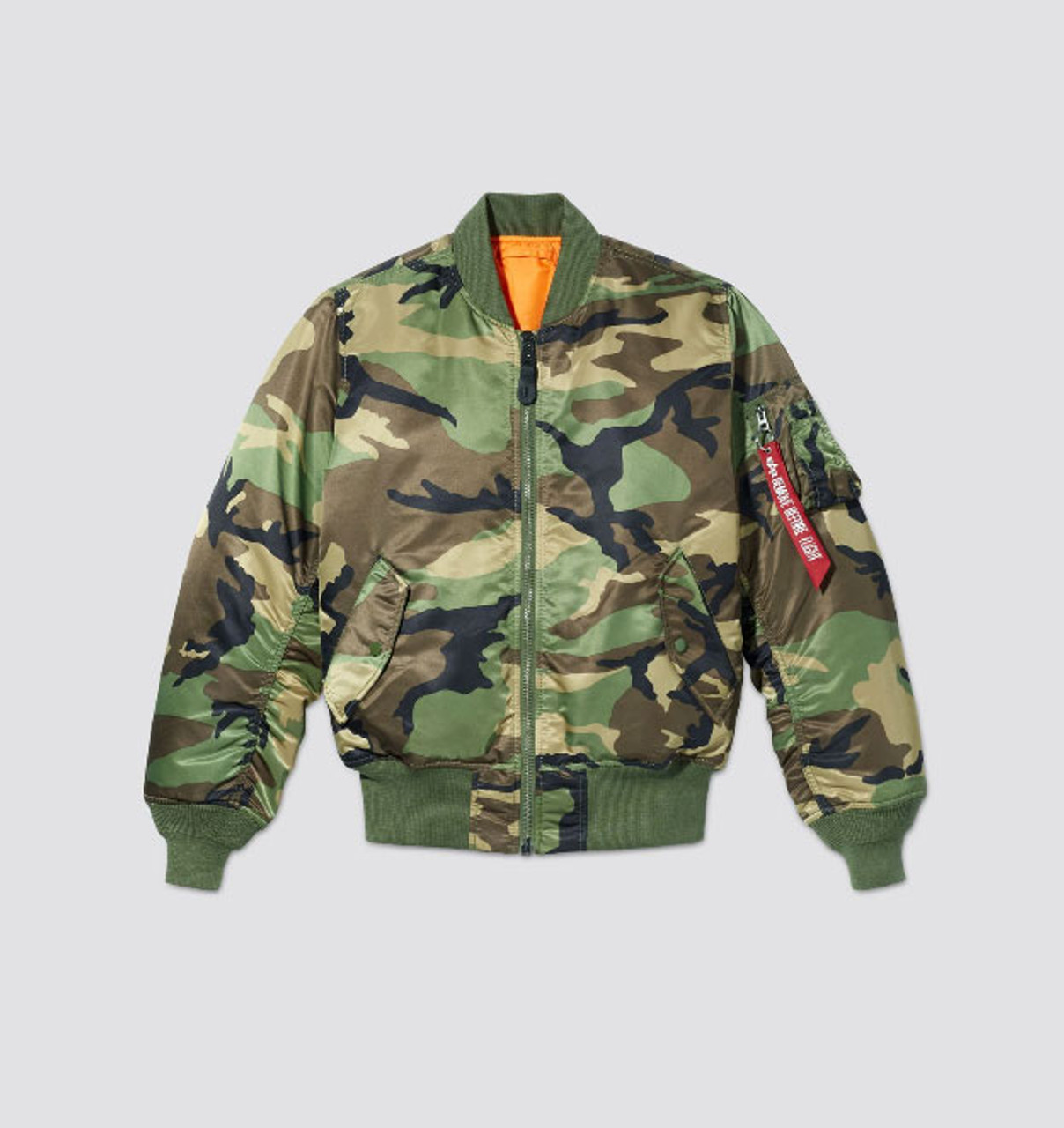 Alpha Industries MA-1 Flight Jacket Woodland Camo