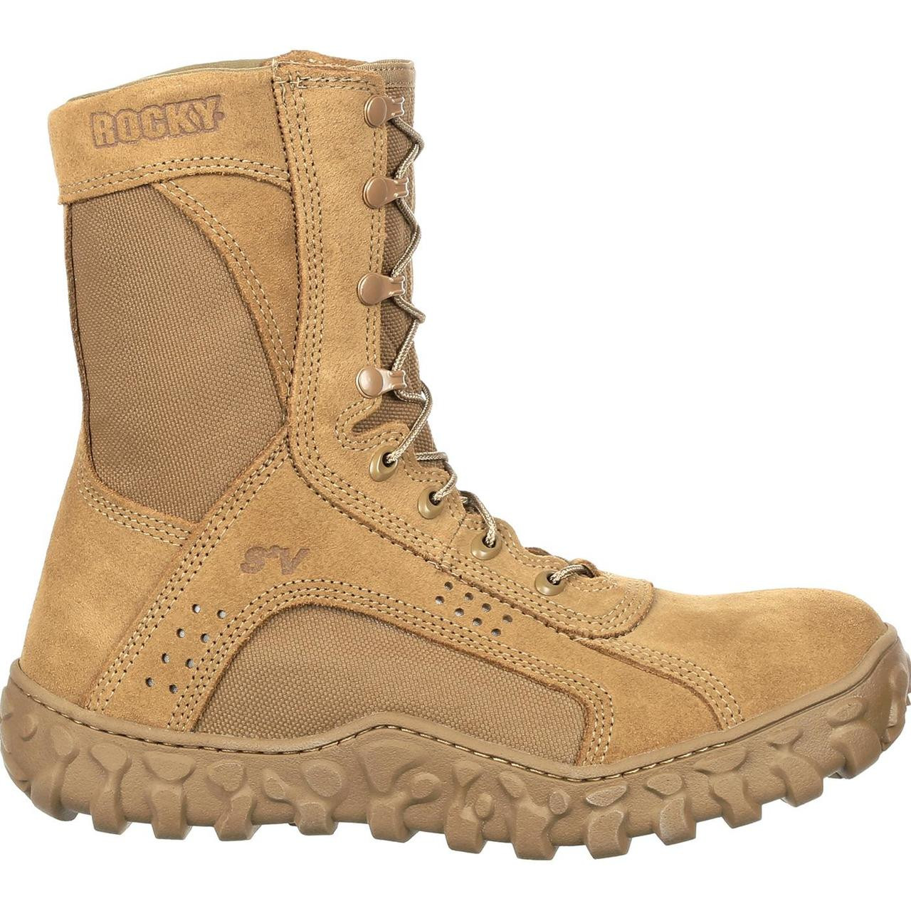 coyote tan military boots