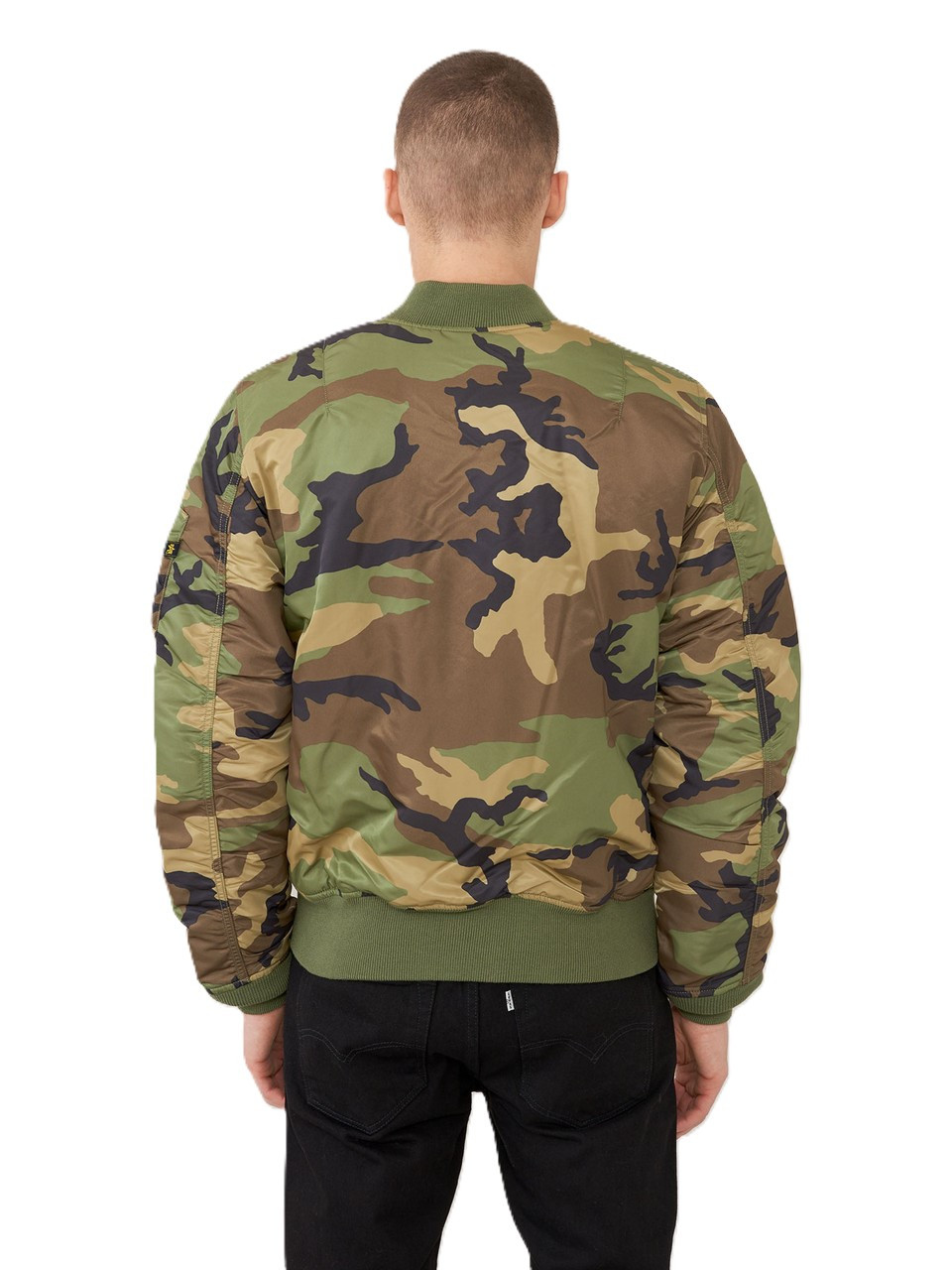 Alpha Ma-1 迷彩　ウッドランドカモ Alpha Ma-1 迷彩 ウッドランドカモ 90s Alpha industries cotton