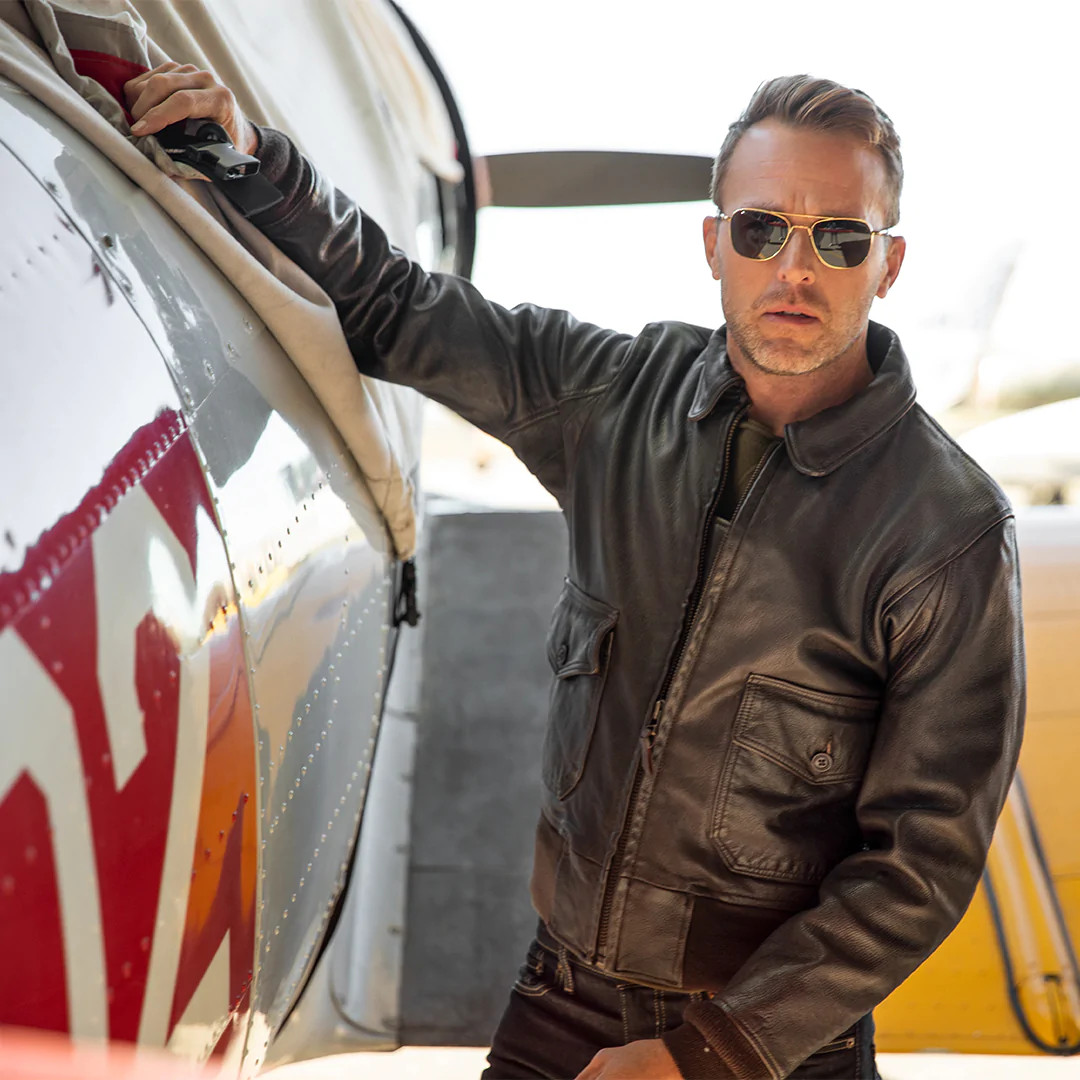 Cockpit USA Navy Carrier Pilot's Jacket Brown USA Made