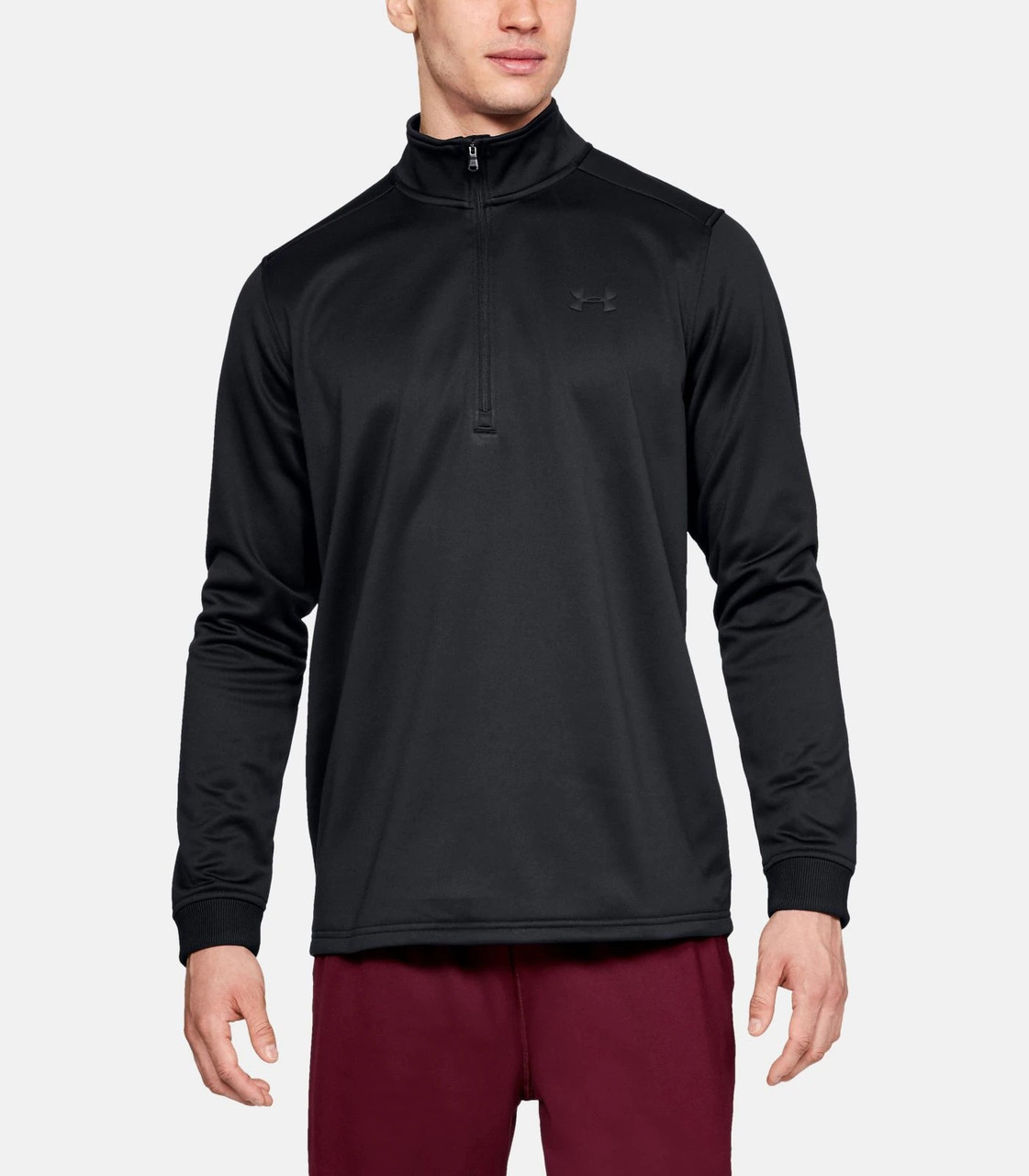 Under armour armadura tática velo 1/2 zip aço urze leve