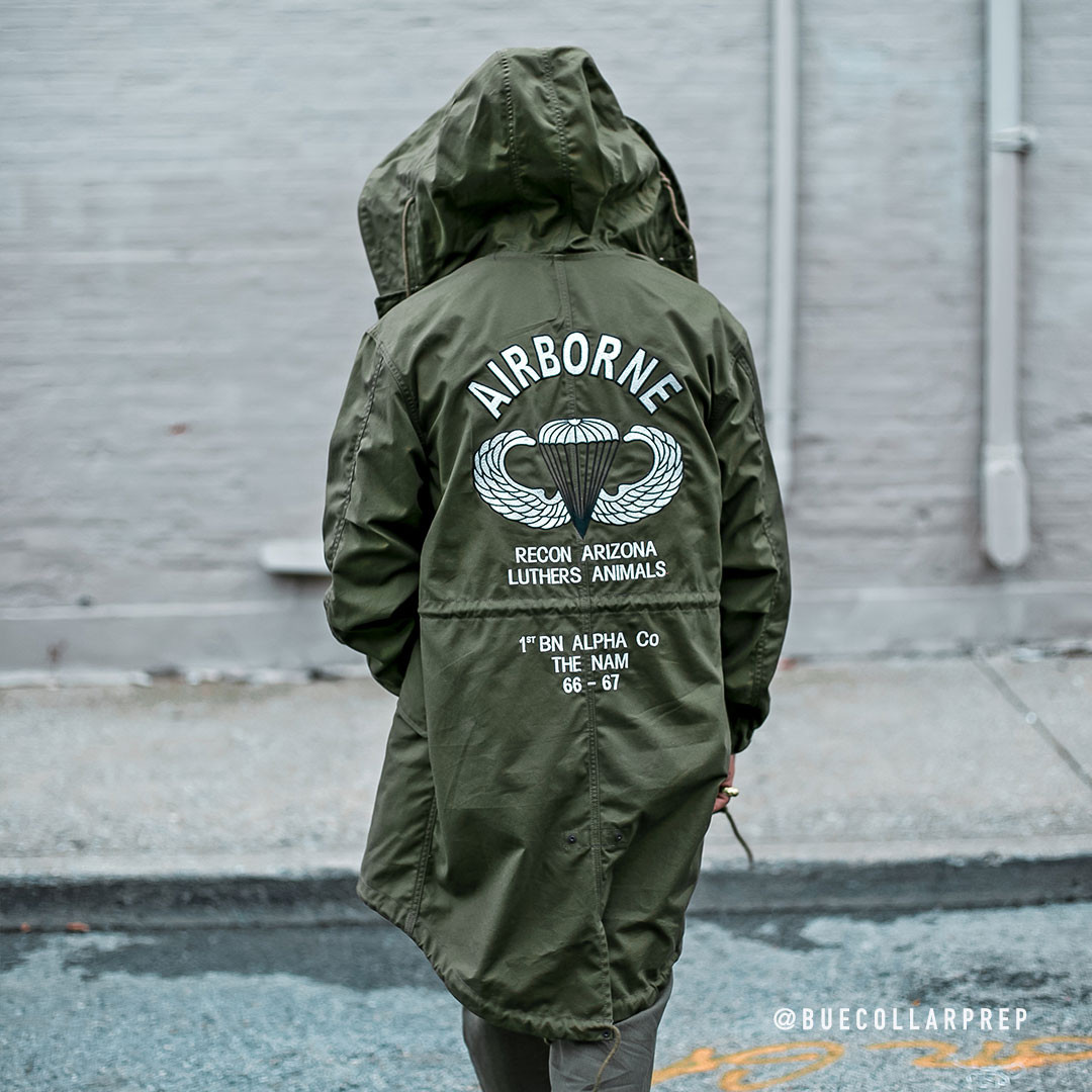 Cockpit USA Airborne Embroidered Fishtail Olive USA Made