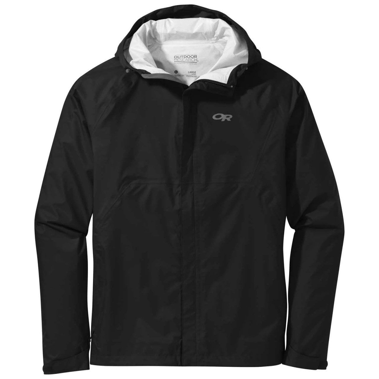 Anorak impermeable para hombre en negro