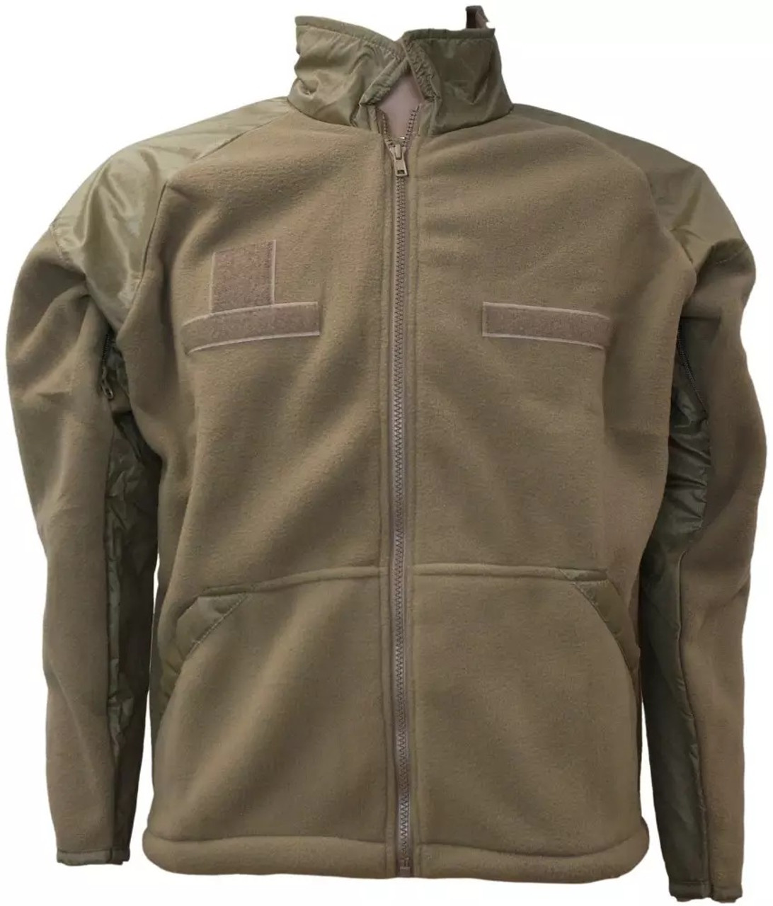 AOS Tactical Polartec Fleece Full Zip Jacket Tan 499 USA Made