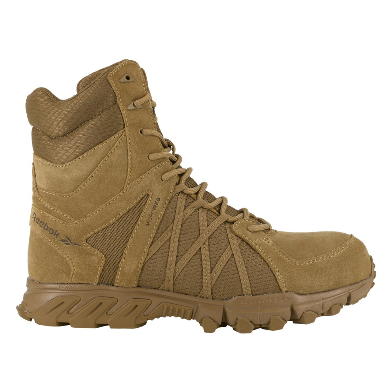 Reebok Trailgrip 8'' Tactical Boot Composite Toe med sidelynlås Coyote Brown