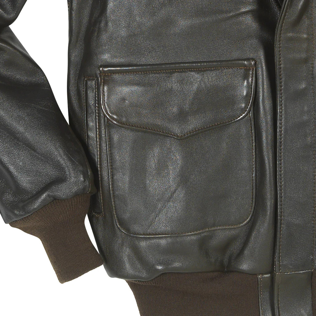 Cockpit USA Antique Lamb A-2 Jacket Brown or Black USA Made