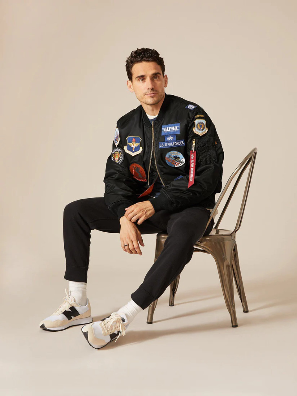 Industries Jacket Black Squadron MA-1 Alpha Bomber